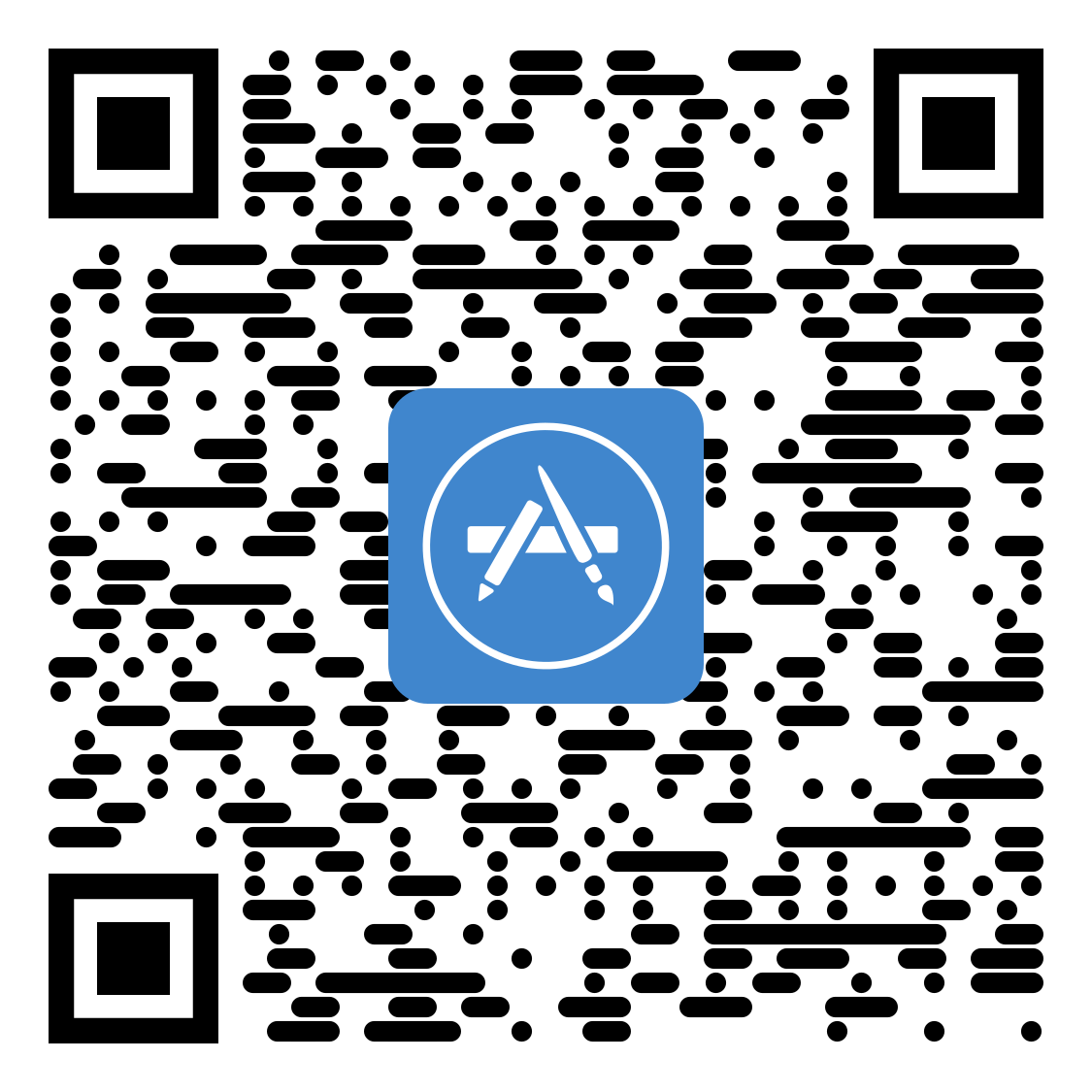 QR-Code zum Download der Baumio App im App Store